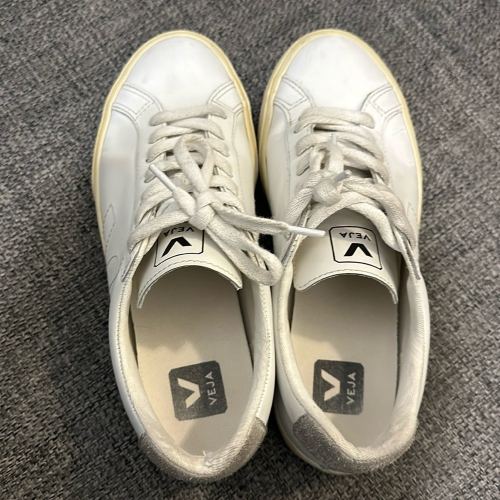 Veja Esplar Leather Logo Sneakers Size 37